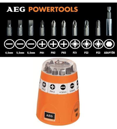 AEG Maxi-Bit 10 Parça Vidalama Uç Seti