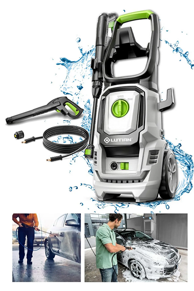 Lutian LT407G 1800 W 150 Ba Basınçlı Yıkama Makinesi(Aksesuarlı)