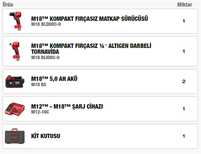 Milwaukee M18 Blcpp2B-502C 2Li Set ( Blddrc-Blıdrc ) T4933492837