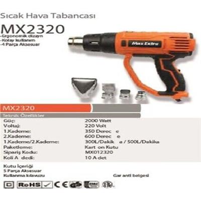 Max-Extra MX2320 Sıcak Hava Tabancası 2000 W