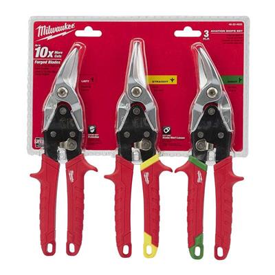 Milwaukee T48224533 Ağır Hizmet Tipi Kaportacı Makası Seti 3lü