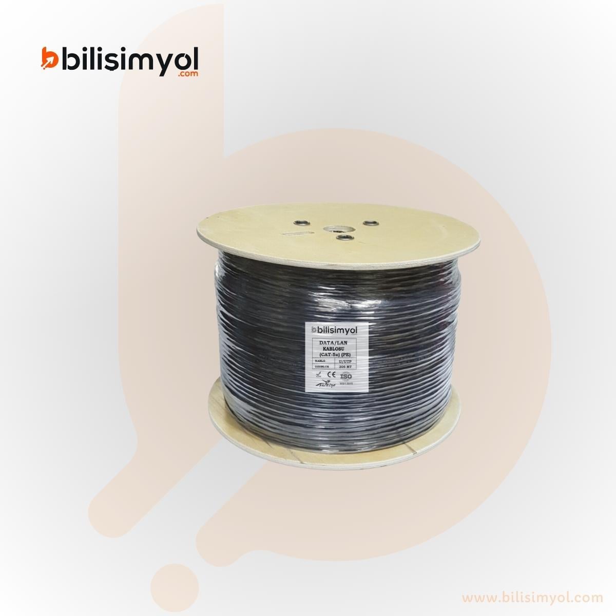 Bilişimyol Kablo C5e - Polyester Siyah