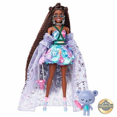 Barbie Extra Fancy Mor Kostümlü Bebek HHN13