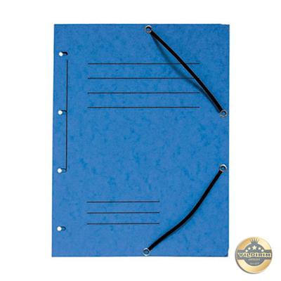 Exacompta 3 kapaklı lastikli, delikli dosya mavi 2E55982E.