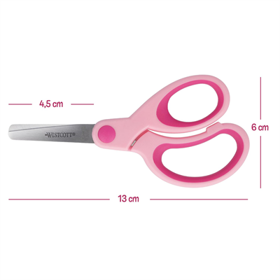 Westcott 20581 Yumuşak Saplı Makas Pembe