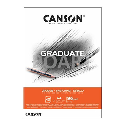 Canson Graduate Eskiz Çizim Defter A4 96gr 40yp