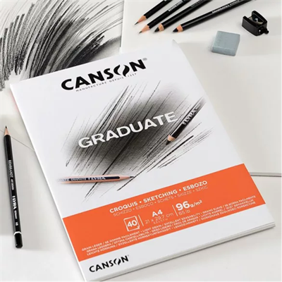 Canson Graduate Eskiz Çizim Defter A4 96gr 40yp