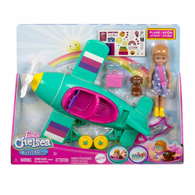 Barbie Chelseanin Pervaneli Mini Uçağı Oyun Seti HTK38