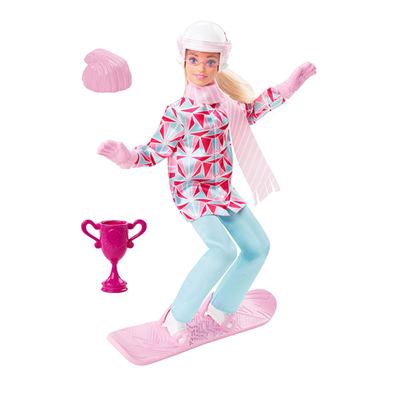Barbie Snowboard Sporcusu Bebek