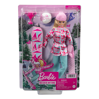 Barbie Snowboard Sporcusu Bebek