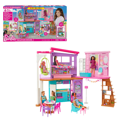 Barbie Tatil Evi Oyun Seti HCD50