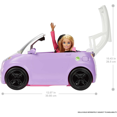 Barbienin Elektrikli Arabası Barbie arabası, çocuklar için oyuncaklar, şarj istasyonlu elektrikli araba HJV36