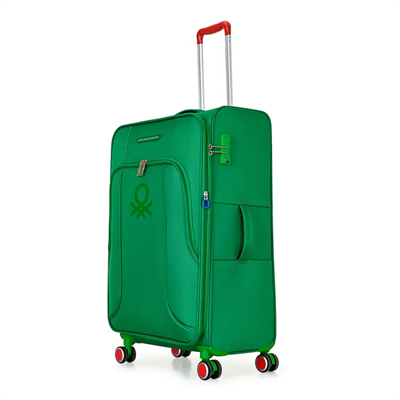 Benetton United Colors Of Benetton Yeşil Unisex Çekçekli Kumaş Valiz 14Bnt3100-01-Ysl