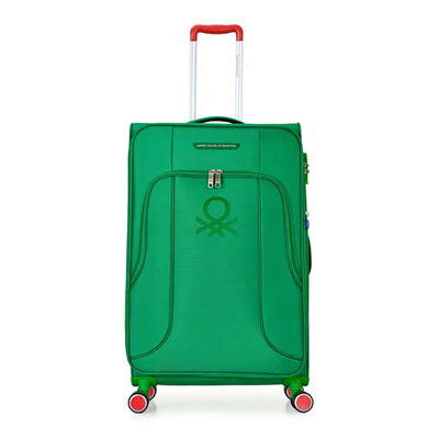 Benetton United Colors Of Benetton Yeşil Unisex Çekçekli Kumaş Valiz 14Bnt3100-01-Ysl