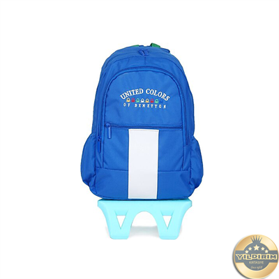 Benetton 70056 Çekçekli Sırt Çantası Mavi