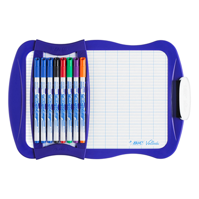 Bic Mini Beyaz Tahta + 8 Adet 1721 Tahta Kalemi + Silgi