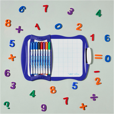 Bic Mini Beyaz Tahta + 8 Adet 1721 Tahta Kalemi + Silgi