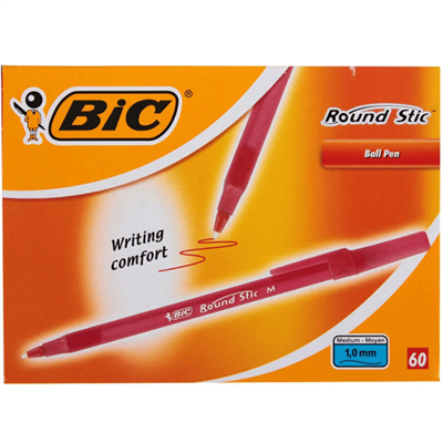 Bic Round Stic Tükenmez Kalem 1 mm Kırmızı 60lı Paket
