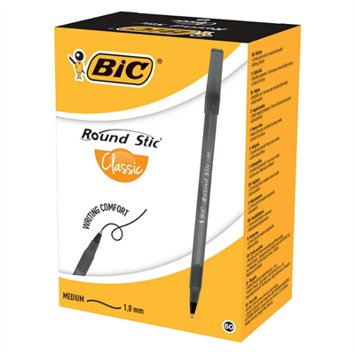 Bic Round Stic Tükenmez Kalem 1 mm Siyah 60lı Paket
