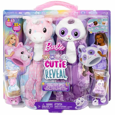 Barbie Cutie Reveal Pijama Partisi Oyun Seti HRY15