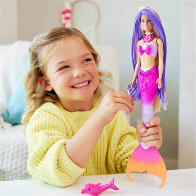 Barbie Renk Değiştiren Deniz Kızı Bebeği HRP97