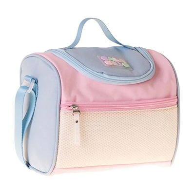 CalaCilo Kız Çocuk Cloudy Pembe Mavi Renkli Isı Yalıtımlı Okul Beslenme Çantası (Pembe - Mavi) - C4087