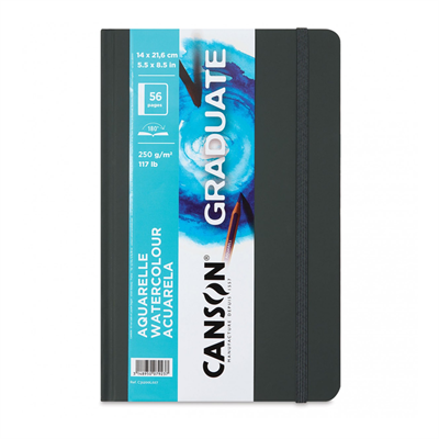 Canson Graduate Watercolor 14x21.6cm 28 Yaprak 250gr Sulu Boya Defteri / C31200L027