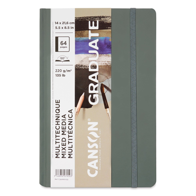 Canson Graduate Gray Mixed Media 14x21.6cm 220gr 32 Yaprak Çok Amaçlı Blok