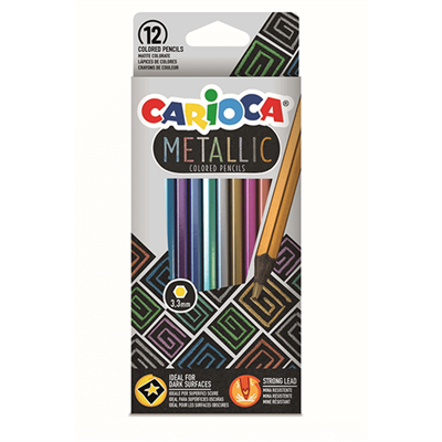 Carıoca Metalik Kuru Boya 12Li