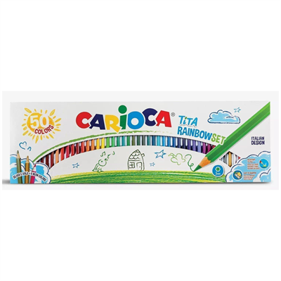 Carioca Tita Kuru Boya Kalemi Gökkuşağı 50 li Paket