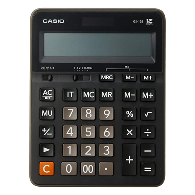 Casıo Gx-12 B/S Masa Üstü Hesap Makinası 12 Hane