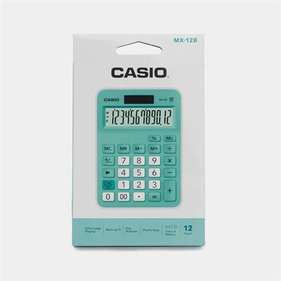 Casıo Mx-12B-Gn Yeşil Hesap Makinası Masaüstü