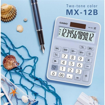 Casıo Mx-12B-Lb Mavi Hesap Mak.