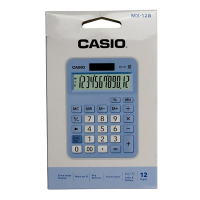 Casıo Mx-12B-Lb Mavi Hesap Mak.