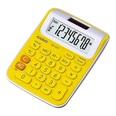 Casıo Sl-300Vc-Pk Cep Tipi Hesap Makinası Sarı