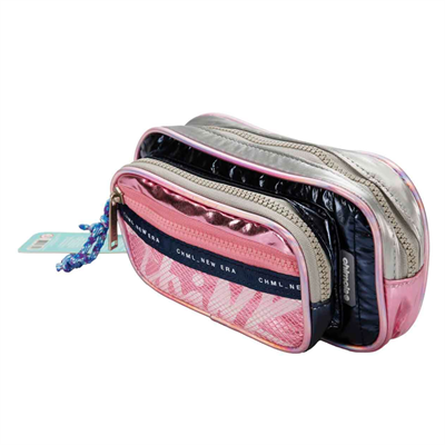 Chımola Blue Sılver Lıghtpınk Kalem Çantası (P-Tb)