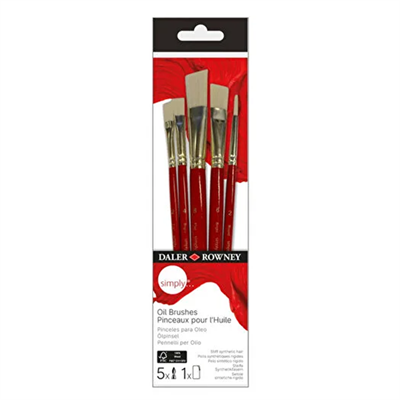 Daler Rowney Simply Yağlı Boya Fırça Uç 5li