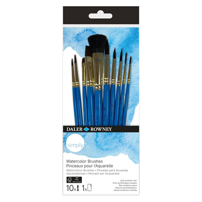 Daler Rowney Aquarellmalpinsel Simply 10lu Set