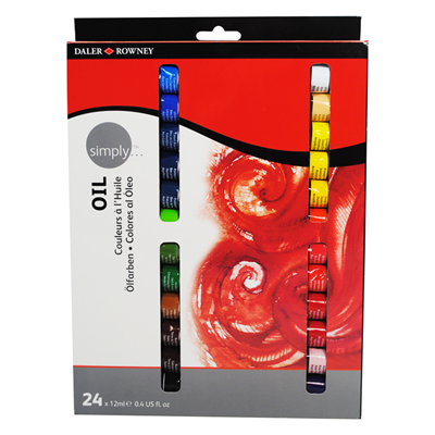 Daler-Rowney Simply Oil Set 24 Renk x 12 ml. Yağlı Boya