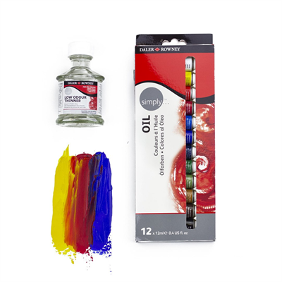 Daler Rowney Simply Yağlı Boya Set 12 Renk