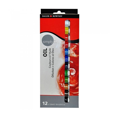 Daler Rowney Simply Yağlı Boya Set 12 Renk
