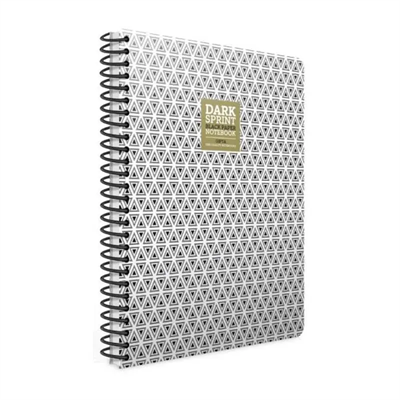 Gıpta Dark Sprint Spiralli Siyah Sayfalı Defter 17x24 cm 50 yp Tekli