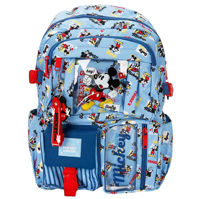 Dısney Mickey Mouse Desenli Mavi Okul Çantası