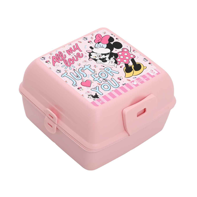 Minnie Mouse Desenli Pembe Beslenme Kabı