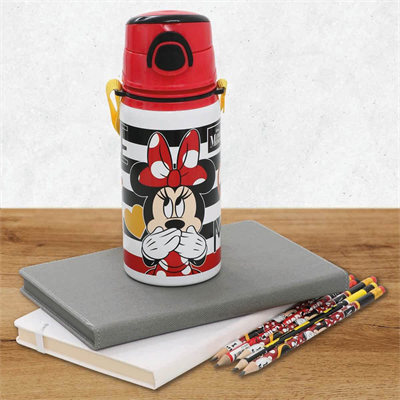 Disney Minnie Mouse Desenli Çelik Matara 500 ml