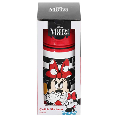 Disney Minnie Mouse Desenli Çelik Matara 500 ml