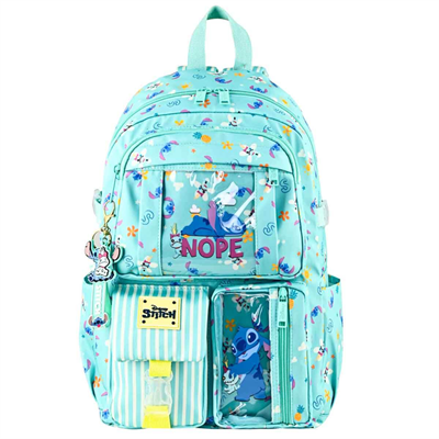Dısney Stitch Desenli Yeşil Okul Çantası Otto.49298