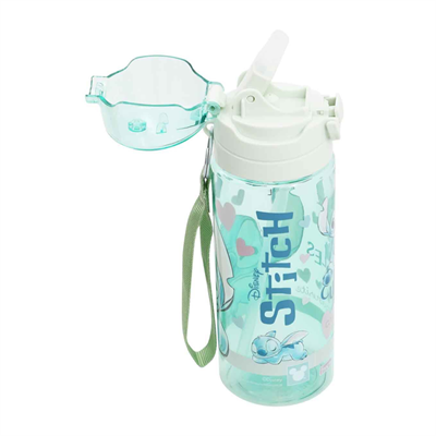 Dısney Stitch Desenli Yeşil Matara 500 ml