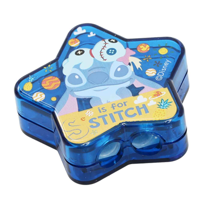 Dısney Stitch Desenli Yıldız Şekilli Hazneli Kalemtıraş