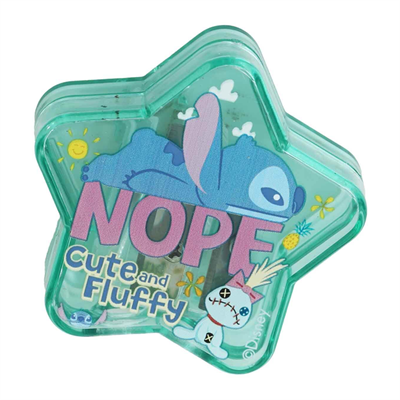 Dısney Stitch Desenli Yıldız Şekilli Hazneli Kalemtıraş